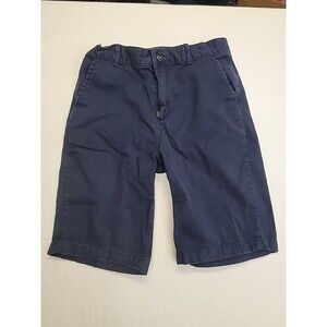 Children's Place Boys Size 12 Navy Blue Uniform Shorts Adjustable Waist Stretch‎
